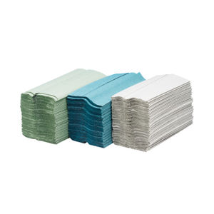 Maxima Green White 2-Ply C-Fold Hand Towels (Pack of 2400)