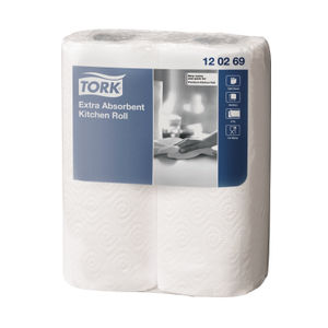 Tork White 2-Ply Absorbent Kitchen Rolls (Pack of 24)