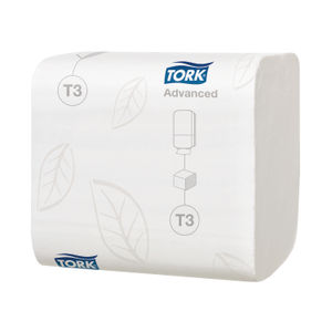 Tork T3 White Folded 2-Ply Toilet Tissues (Pack of 36)