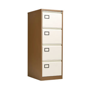 Jemini H1321mm Coffee/Cream 4 Drawer Filing Cabinet