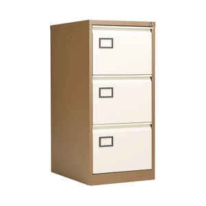 Jemini H1016mm Coffee/Cream 3 Drawer Filing Cabinet