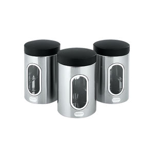 Stainless Steel Kitchen Cannisters (Set of 3)