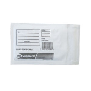 Go Secure White Size 1 Bubble Lined Envelopes (Pack of 100)