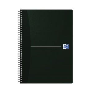 Oxford A4 Black Card Cover Wire Bound Notebooks (Pack of 5)