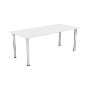 Jemini 1800x800mm White Rectangular Meeting Table