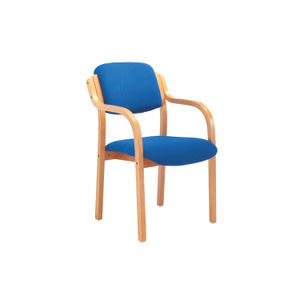 Jemini Blue Wood Frame Side Chair with Arms