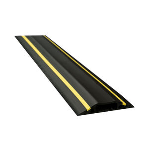 D-Line floor Cable Cover Hazard 80mm 1.8m c/w connectors Yellow/Black