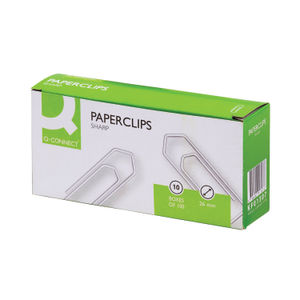 Q-Connect 26mm Paperclip (Pack of 1000)