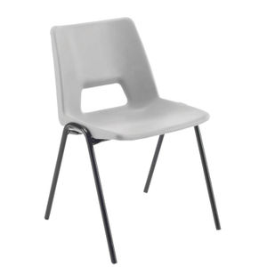 Jemini Grey Polypropylene Stacking Chair