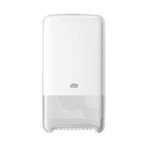 Tork T6 Twin Mid-Size Toilet Roll Dispenser White