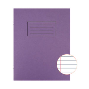 Silvine Purple 229x178mm Ruled Exercise Books (Pack of 10)