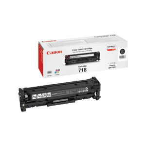 Canon 718K Black Laser Toner Cartridge - 2662B002