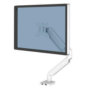 Fellowes Platinum Series Single Monitor Arm White