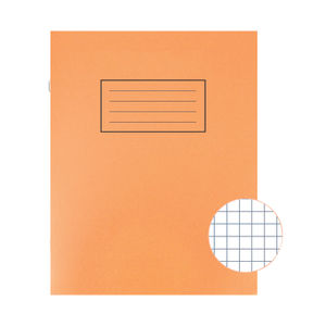 Silvine 229x178mm Orange 5mm Squares Exercise Book (Pack of 10)