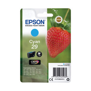 Epson 29 Cyan Ink Cartridge - C13T29824012