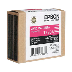 Epson T580A Vivid Magenta Inkjet Cartridge - C13T580A00