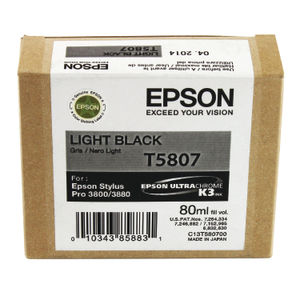 Epson T5807 Light Black Inkjet Cartridge