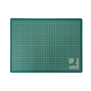 Q-Connect Cutting Mat Non-Slip PVC A3 Green