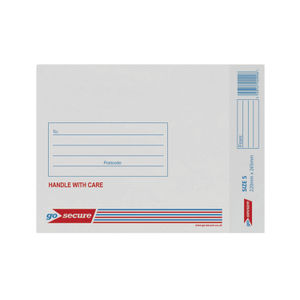 GoSecure White Size 5 Bubble Lined Envelope (Pack of 20)