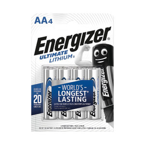 Energizer AA Ultimate Lithium Batteries (Pack of 4)