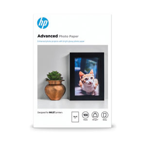 HP Advanced 100 x 150mm White Glossy Paper 250gsm (Pack of 100)