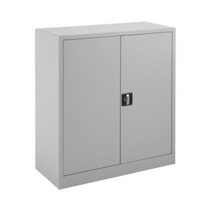 Talos 1000mm Grey Double Door Stationery Cupboard