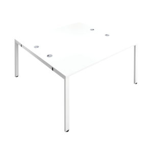 Jemini 1600x800mm White/White Two Person Bench Desk