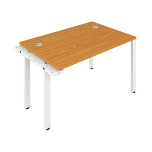 Jemini 1600x800mm Nova Oak/White One Person Extension Desk