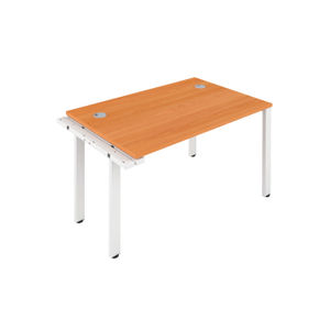 Jemini 1200x800mm Beech/White One Person Extension Desk