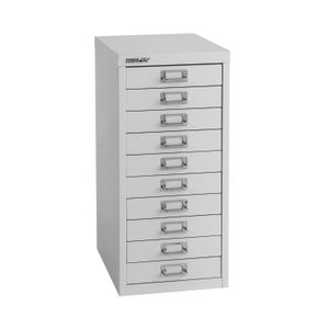 Bisley H590mm A4 Grey 10 Drawer Filing Cabinet