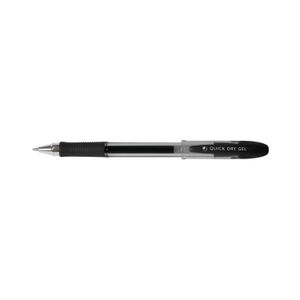 Q-Connect Quick Dry Gel Pen Medium Black (Pack of 12)