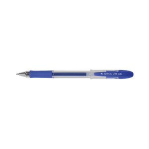 Q-Connect Quick Dry Gel Pen Medium Blue (Pack of 12)
