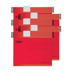 Rexel Red A4 Classic Suspension Files (Pack of 25)