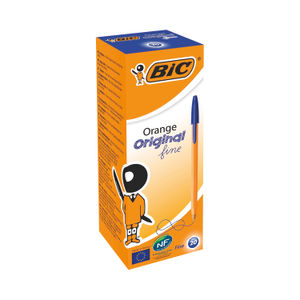 BIC Orange Blue Fine Ballpoint Pen (Pack of 20)