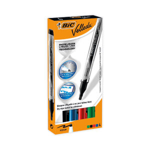 BIC Velleda Assorted Drywipe Markers - (Pack of 4)