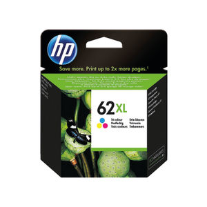 HP 62XL High Capacity Tri-Colour Ink Cartridge - C2P07AE