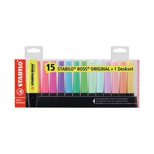 STABILO BOSS Original Assorted Highlighters (Pack of 15)