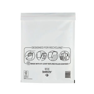 Mail Lite Bubble Postal Bag White G4-240x330 (Pack of 50)