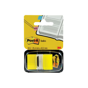 Post-it Index Tabs 25mm Yellow (Pack of 600)