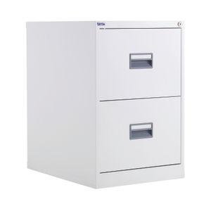 Talos H700mm White 2 Drawer Filing Cabinet