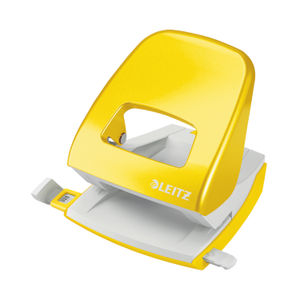 Leitz NeXXt WOW Metal Office Hole Punch 30 sheets Yellow