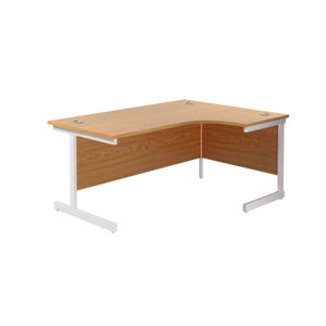 Jemini Radial 1600x1200x730mm Nova Oak Right Hand Cantilever Desk