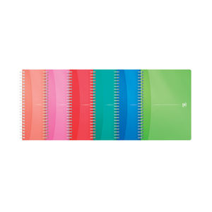 Oxford A5 Translucent Poly Wirebound Notebooks (Pack of 5)