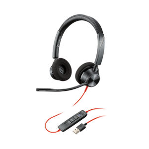 Poly Blackwire 3320 BW3320-M Headset USB-A Corded Black