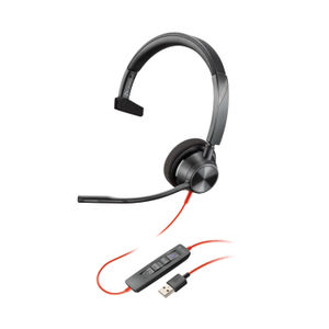 Poly Blackwire 3310 BW3310-M Headset USB-A Corded Black