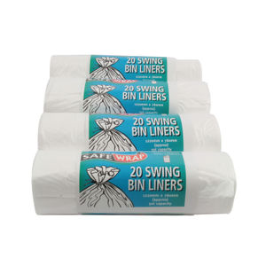 Safewrap White Standard Swing Bin Liners (Pack of 80)