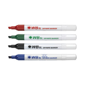 Assorted Chisel Tip Whiteboard Markers (Pack of 4)