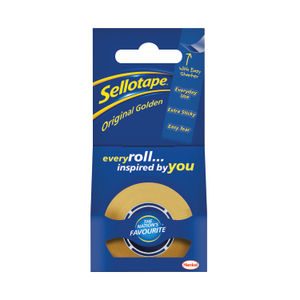 Sellotape Original Golden Tape 18mmx25m (Pack of 8)