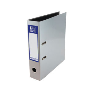 Oxford A4 Metallic Silver 70mm Laminated Lever Arch File