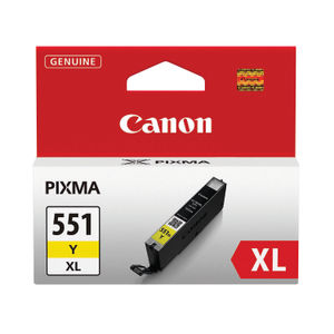 Canon CLI-551XLY Yellow High Yield Ink Cartridge - 6446B001